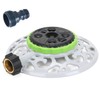 STYDDI Turret Pattern Sprinkler, 8-Pattern Stationary Water Sprinkler on Metal
