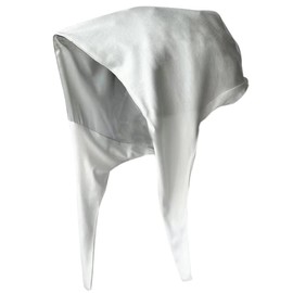 Belsen Satin Bonnet Silk Bonnet Sleep Cap Satin Lined Slouchy Beanie Night Sleeping Hat Adjustable for Curly Hair (White)