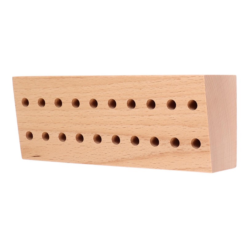 screwdriver Pliers Organizer 20 Holes Beech Wood Display Stand Base