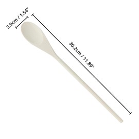 BELLE VOUS Pack of 12 Wooden Cooking Spoons, 3.9 x 30.2 cm, Natural Non-Stick Cooking Spoons, Wooden Set, Multi-Purpose Wooden Spoon Set, Mixing Spoon Wood for Cooking, Mixing, Baking & Dolls