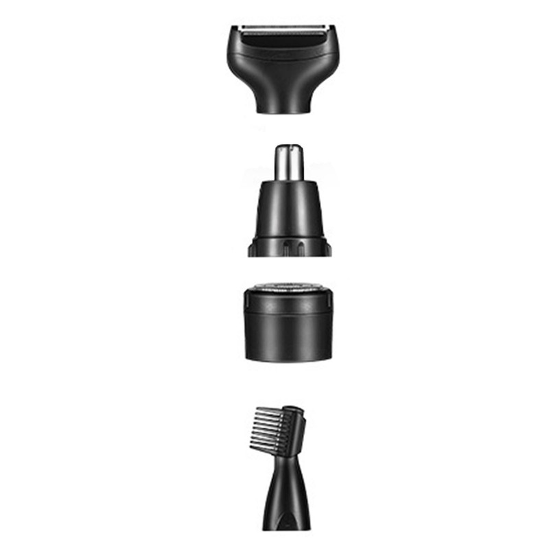 4 in 1 Nose Hair Trimmer USB Waterproof Cleanable Detachable