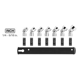 TEKTON 1/4 Inch Drive Universal Joint Socket Set, 7-Piece (1/4-9/16 in.) | SHD90109