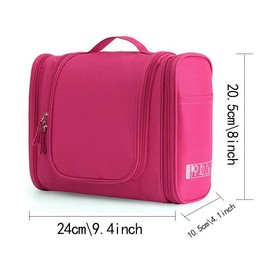 Letter Pattern Makeup Bag, 1 Count Waterproof Portable Zippered Pouch, Travel-friendly Organizer for Cosmetics and Beauty Essentials - Color: Pink, Specification: Letter-S