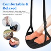 CAXUSD 1 Set Travel Footrest with Adjustable Foot Hammock and