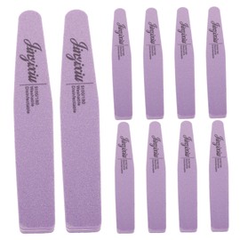 Baluue 10pcs Double-sided Nail File Buffing Blocks for Manicure Portable Sponge Nail Polishing Tools for Home and Salon Use for Fingernails and Toenails Easy to Use and Washable