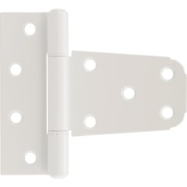 The Hillman Group 853353 Vinyl Fence Gate Hinge - Aluminum - White Finish 1-Pack