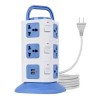 Transhine Torre Multicontacto Regleta Protector 11 Ac / 2 Usb