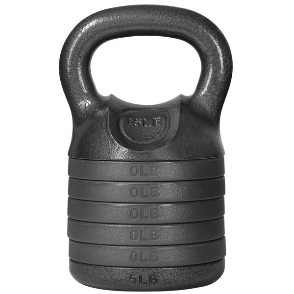 Yes4All Adjustable Kettlebell Set, 20–40 LB Weight Set, Solid Cast