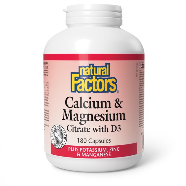 Natural Factors Natural Factors Calcium & Magnesium Citrate with D3
