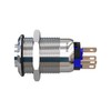 Metzler - Pressure switch 19mm - LED ring lighting green