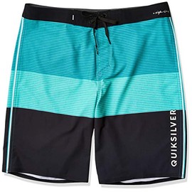 Quiksilver Men's Standard Highline Massive 20 Inch Outseam Stretch Boardshort Swim Trunk, Ceramic, 29