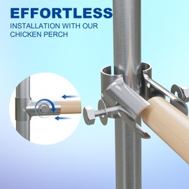 Belinova 8-Pack Chicken Perches Set - Durable Chicken Coop Accessories, Strong Roosting Bars for Coop Chicken Toys for Large Hen & Chick Wood Stand-Vertical Pole Not Included