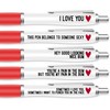 Silly Sentiments Nice Bum Pen Pack - Valentines Gift Pen