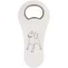 Azeeda 'Happy Bull Terrier' Bottle Opener Fridge Magnet (BO00074052)