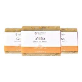 Jabón Natural Avena Tea Garden Company 3 Pz 150 Gr                                                                                                    