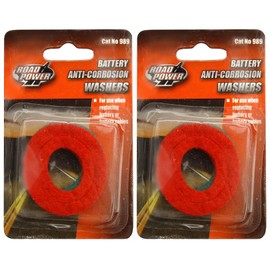 2-PACK - Road Power 989 Anti-Corrosion Fiber Washers, 2-Pack, 6 and 12-Volt
