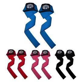 Jayefo Wrist Weight Lifting Straps – CrossFit Neoprene Padded Wrist Support, Training Hand Wraps Grip for Bodybuilding & Powerlifting, Deadlift Straps & Gym Grip Straps for Workout | (Blue-Simple)