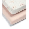 Mamas & Papas 2 Pack Cot/Bed Fitted Sheets, Floral