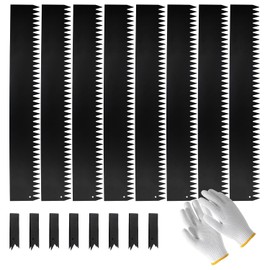 Belinova 8-Pack Metal Edging for Landscaping 40 * 6 Inch Steel Landscape Edging Border Tall Garden Edging Lawn Edging No-dig Hammer in Edging with Gloves