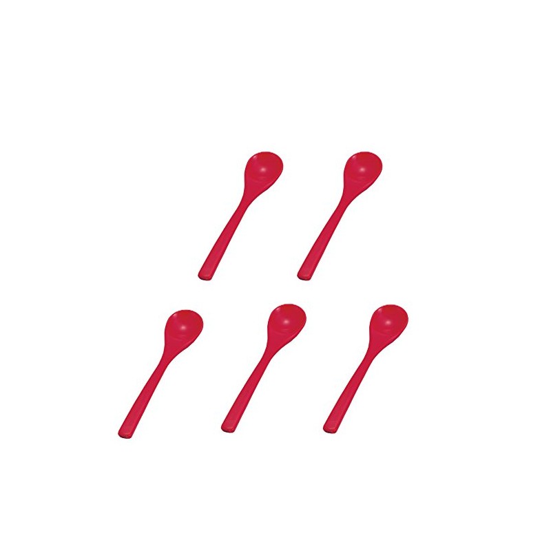 Wakaizumi Lacquerware 1-772-41 Kappo Lacquerware Rice Bowl Steamed Spoon, Red,