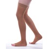 Allegro 20-30mmHg Essential 9 Sheer Compression Stockings - Thigh High,