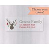 60ct - Christmas Address Labels, Clear Transparent Return Address Labels,
