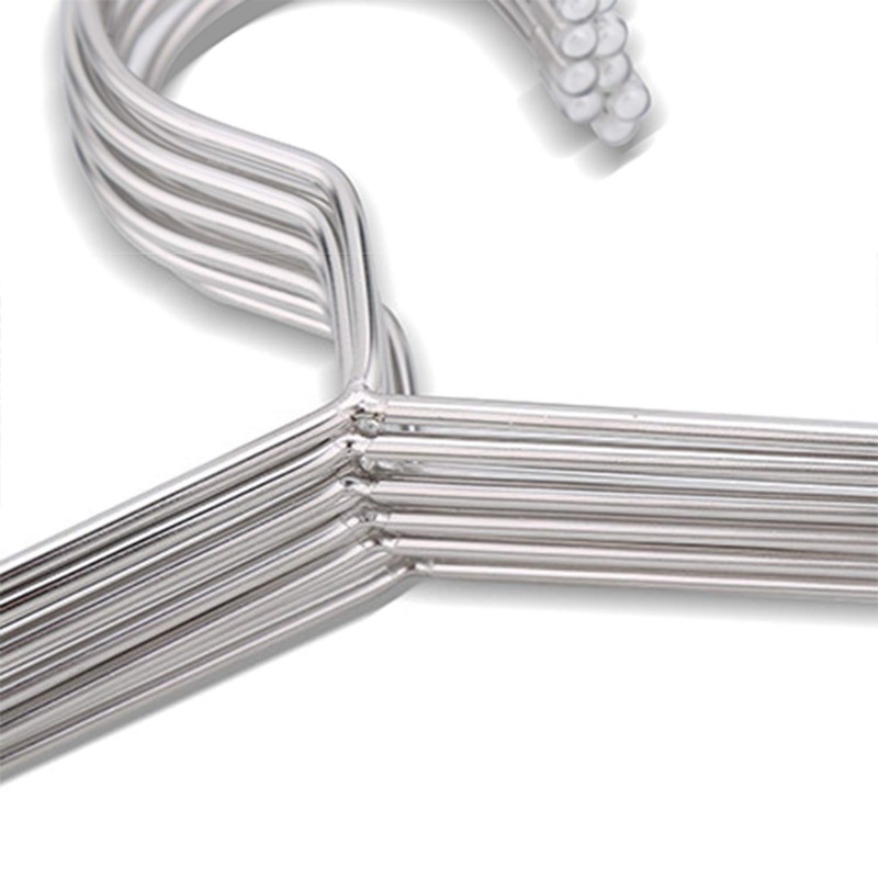 Tosnail 50 Pack Stainless Steel Strong Wire Metal Hangers Heavy