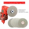 Diamond Flat Lap Disc Set 10 PCS, ENLAYER 4Inch Diamond