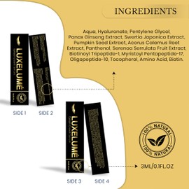 Eyelash Growth Serum for Thicker and Longer Looking Lashes, Advanced Eyelash Enhancing Serum for Natural Lashes & Brows with Eyelash Ruler, Vegan & Cruelty-Free