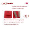 Redi-Lock Concrete Floor Preparation Disc, Diamond Metal Grinding Shoes, Double