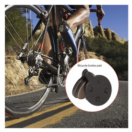 VGOL 2 Pairs Semi Metallic Bicycle Disc Brake Pads 4 mm Thickness for Mountain Bike Road Bike MTB Compatible with Zoom DB280 DB350 DB450