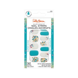 Sally Hansen Salon Effects Super Shine, Into The Blue​, Nail Strips, No UV Light Needed, No Dry Time, Long-Lasting, Non-Damaging, No Chipping