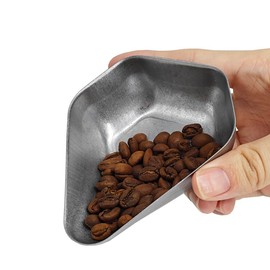 SOVIFKI Coffee Bean Measuring Cup, Stainless Steel Coffee Measure, Polygon, Coffee Powder, Receptor, Coffee Measuring Plate, Deep, Indoor/Outdoor (Original Color)