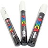 Uni POSCA White Fine Paint Marker Pens, 3 Different Point