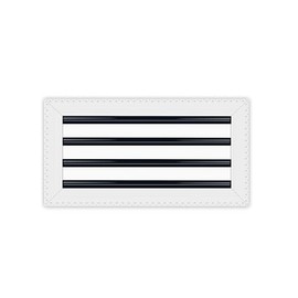 BUILDMART - 18x8 Mud in Air Vent Cover - Drywall Mud-in White Air Vent - Mud Linear Slot Diffuser - Register Grille for Ceiling and Walls - Texas Buildmart