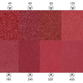 72pcs Mouse Sander Pads, 93x93x93mm Triangle Multi Tool Sanding Pads 6 Holes Hook and Loop Sander Sheets, Detail Sander Pads 40/60/80/120/180/240 Grits Sand Paper for Sander and Polishing