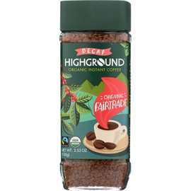 Highground Organic Instant Decaf Coffee, 3.53 Ounce