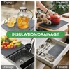Large Stone Drying Mat For Kitchen Counter – 2in1 Insulated