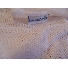 Breathe-zy Replacement/Spare mesh Pillow Case for the Anti Suffocation Epilepsy Pillow. White, Red, Pink or Blue (Standard Size) (White)