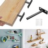 YEYIT 4 Pcs Floating Shelf Brackets, 4 Inch Solid Steel