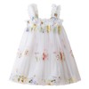 Nileafes Baby Girl Casual Tutu Dress Strap Tulle Flower Butterflies
