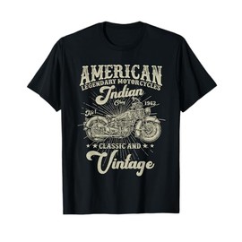 Classic & Vintage American Motorcycle Indian Born 1962 T-Shirt
