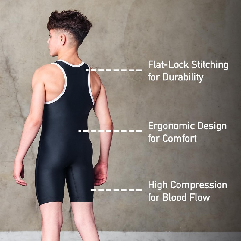 Elite Sports Kids Wrestling Youth Singlet, Standard Boys Wrestling Singlets,