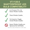 612 Vermont Shatterproof LED Window Candle Replacement Bulbs, Warm White