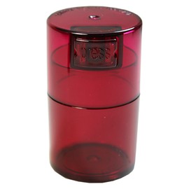Tightpac Vitavac - 5g to 20 grams Airtight Multi-Use Vacuum Seal Portable Storage Container for Dry Goods, Food, and Herbs - Red Tint