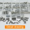 300 Pcs 24 Size Set Screws Assortment Kit (M3, M4,