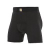 Carhartt Men's Stretch 5” Boxer Brief 3 Pack, Black, S
