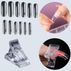 Fcozpjk Poly Extension Gel Nail Kit, Clear White Pink With
