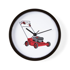 CafePress Lawn Mower 10" Wall Clock for Livingroom, Kitchen, or Office