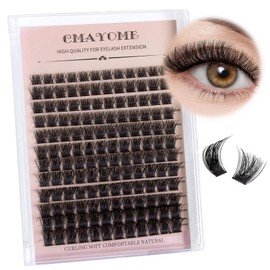 Cluster Lashes -144Pcs Natural Eyelash Clusters 8-16mm C Curl Lashes Individual Cluster DIY Wispy Lash Extension